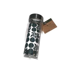 NWT Glass Tea Carafe double walled w/ tea strainer